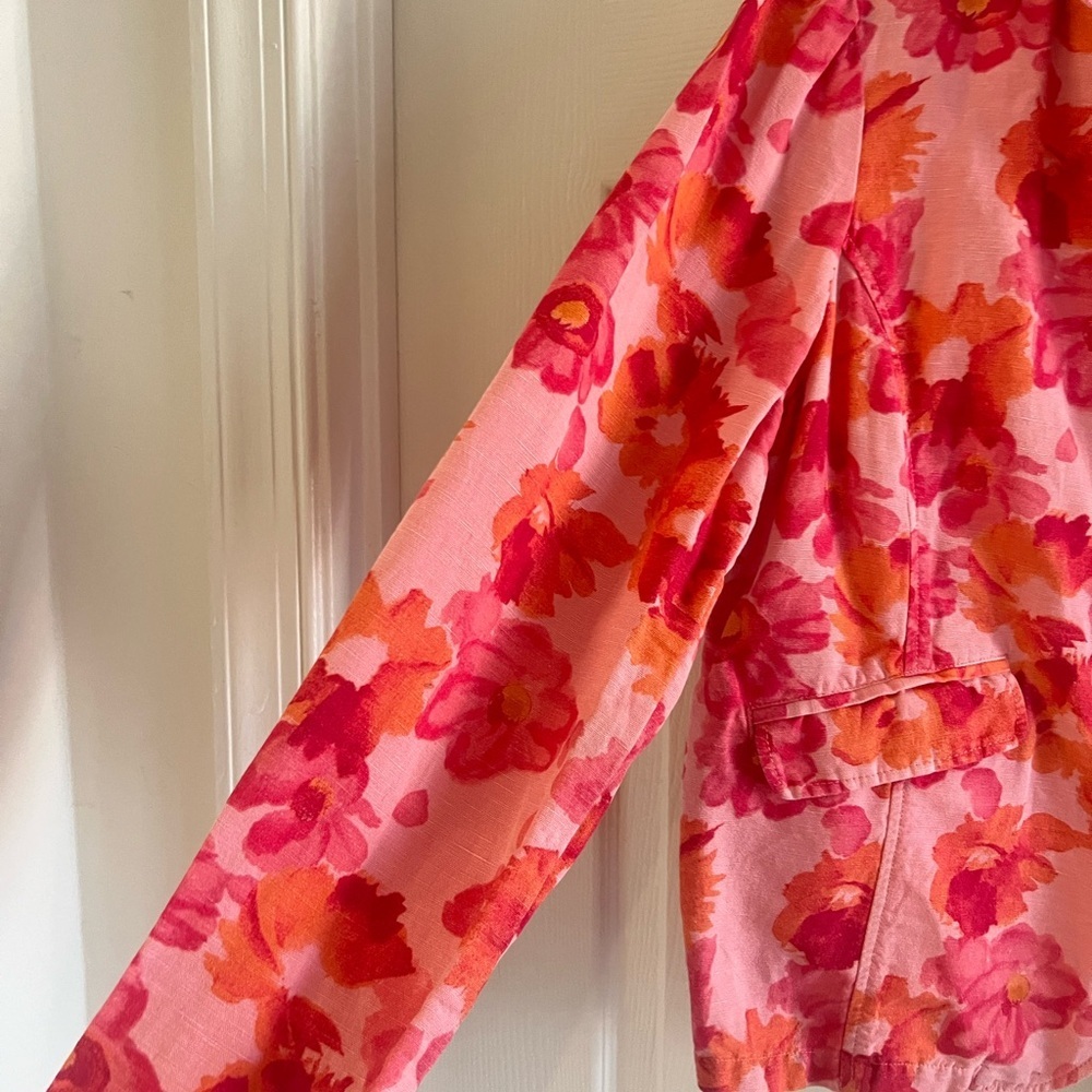 Sundance Catalog. Sundance Sunrise Bloom Blazer. Floral. EUC! Size Petite XL. - Picture 4 of 8
